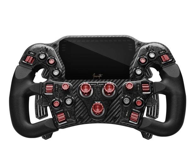 Asetek Invicta Formula Steering Wheel, 4.3-inch LCD, USB-C - Red on - 1369915 - zdjęcie 4